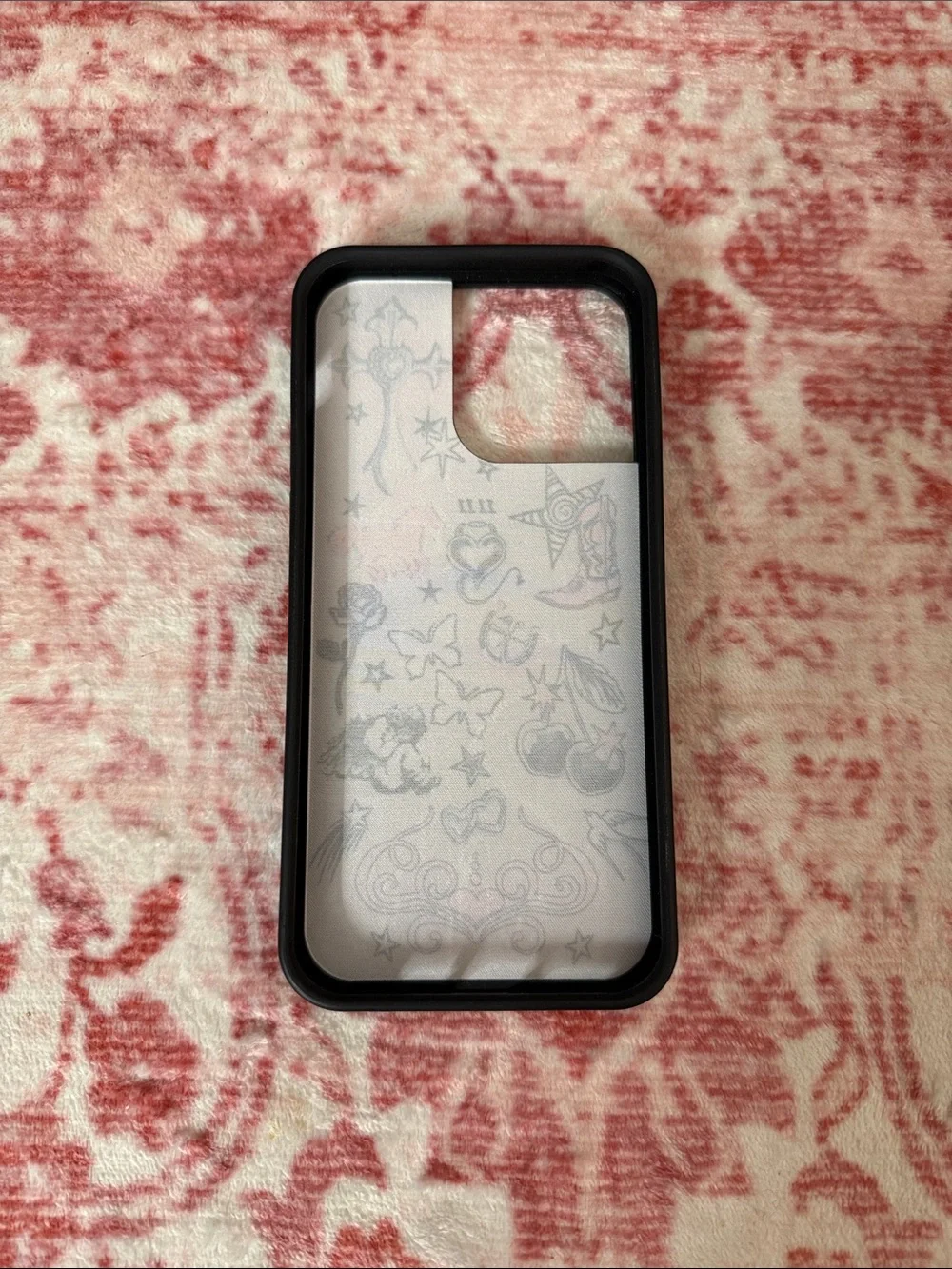 Wildflower Tattoo-Style Phone Case.